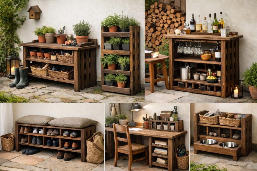 5 spannende Upcycling-Ideen mit alten Weinregalen