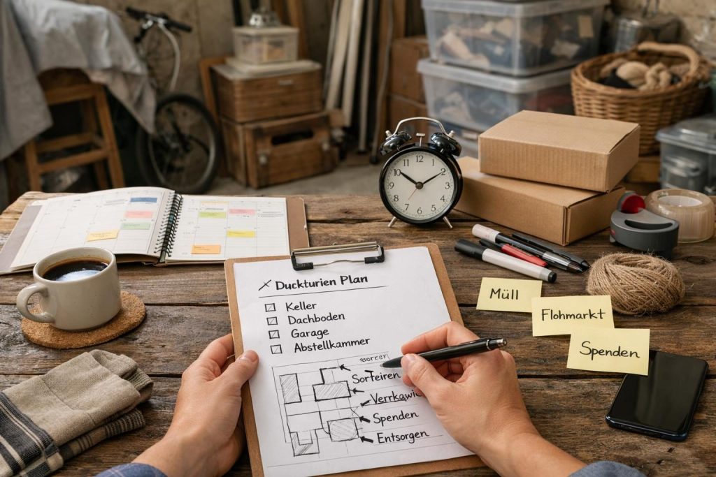 Planung und Organisation ist der Schlüssel – 5 Tipps fürs Entrümpeln