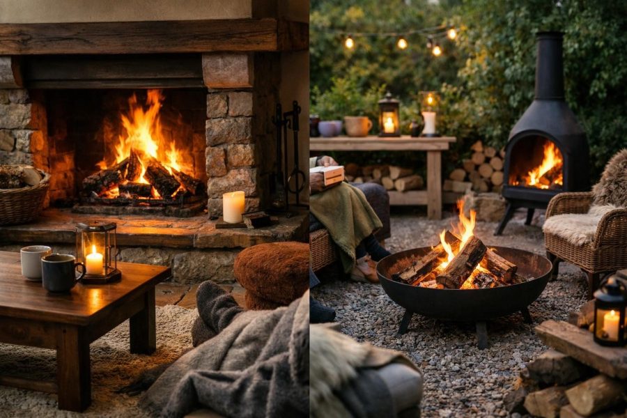 Die Anziehungskraft vom eigenen Kamin und anderen Feuerstellen