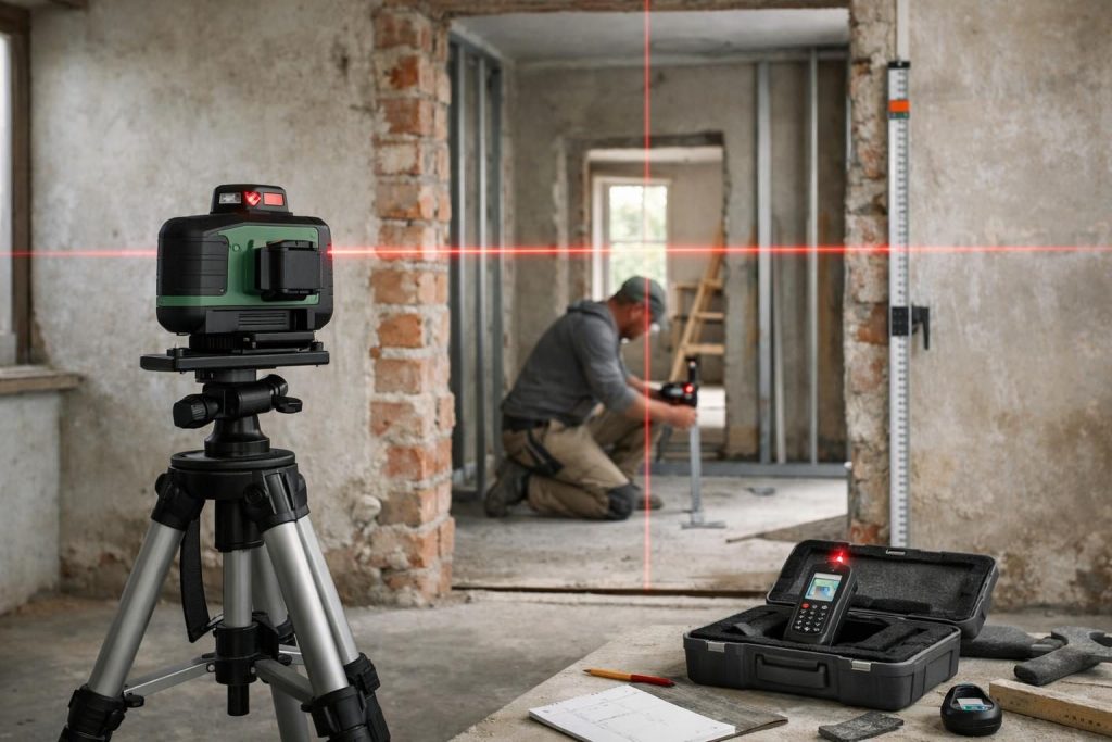 Laser-gestützte Messsysteme für millimetergenaue Bauarbeiten – Die besten Werkzeuge für Präzisionsarbeiten im Bau 2026