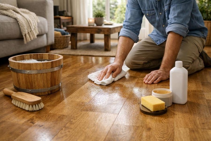 Die richtige Pflege für Holzböden in Wohnräumen