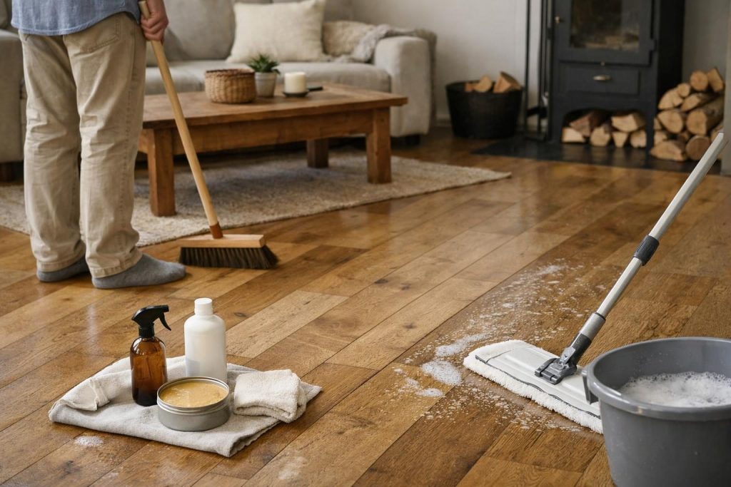 Grundlegende Reinigungsmethoden für verschiedene Holzbodenarten – Die richtige Pflege für Holzböden in Wohnräumen