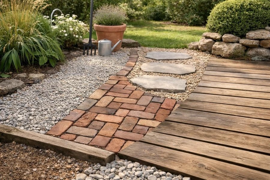 Die Vielfalt der Materialien für Gartenwege