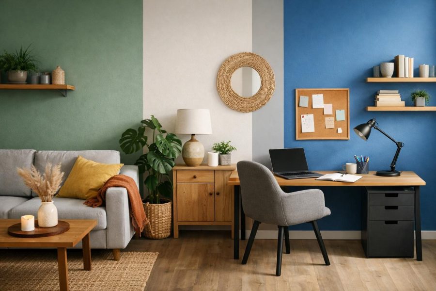 Die Wirkung von Farben im Wohnraum: Einfluss auf Stimmung und Produktivität