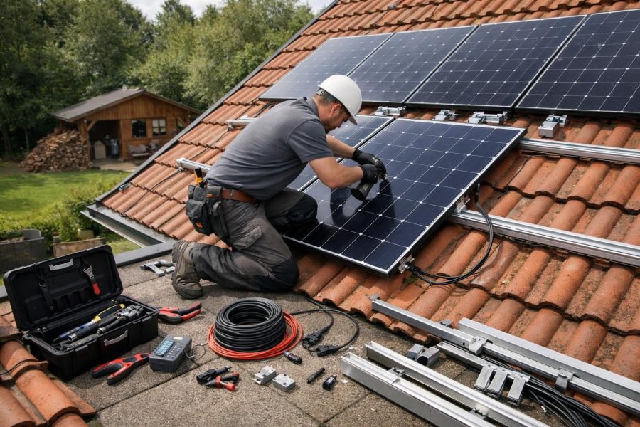 Eigenstrom vom Dach: Solaranlagen fachgerecht montieren und anschließen