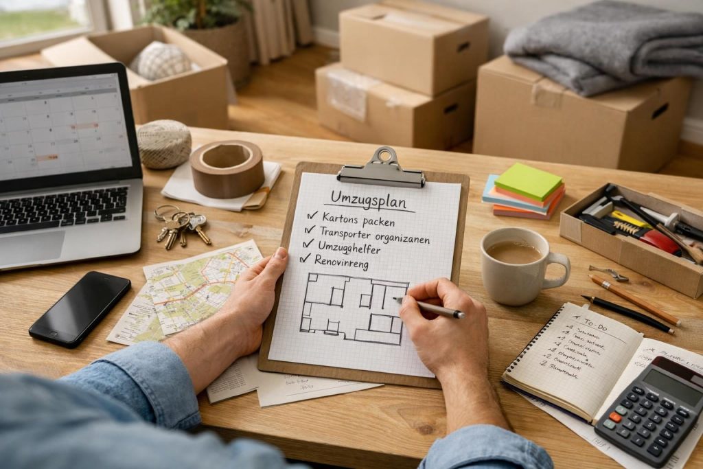 Planung – Einzug ins neue Haus – Tipps für einen entspannten Umzug