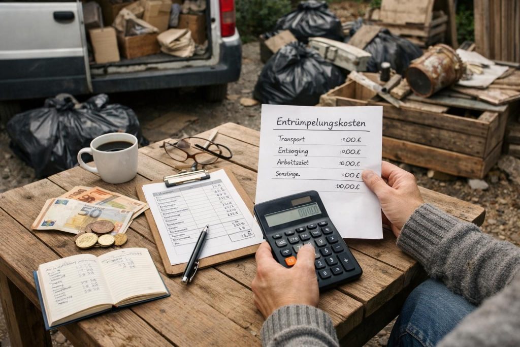 Kostenkalkulation und Budgetierung – Entrümpelungsfirma beauftragen » Schritt-für-Schritt-Anleitung zum Erfolg