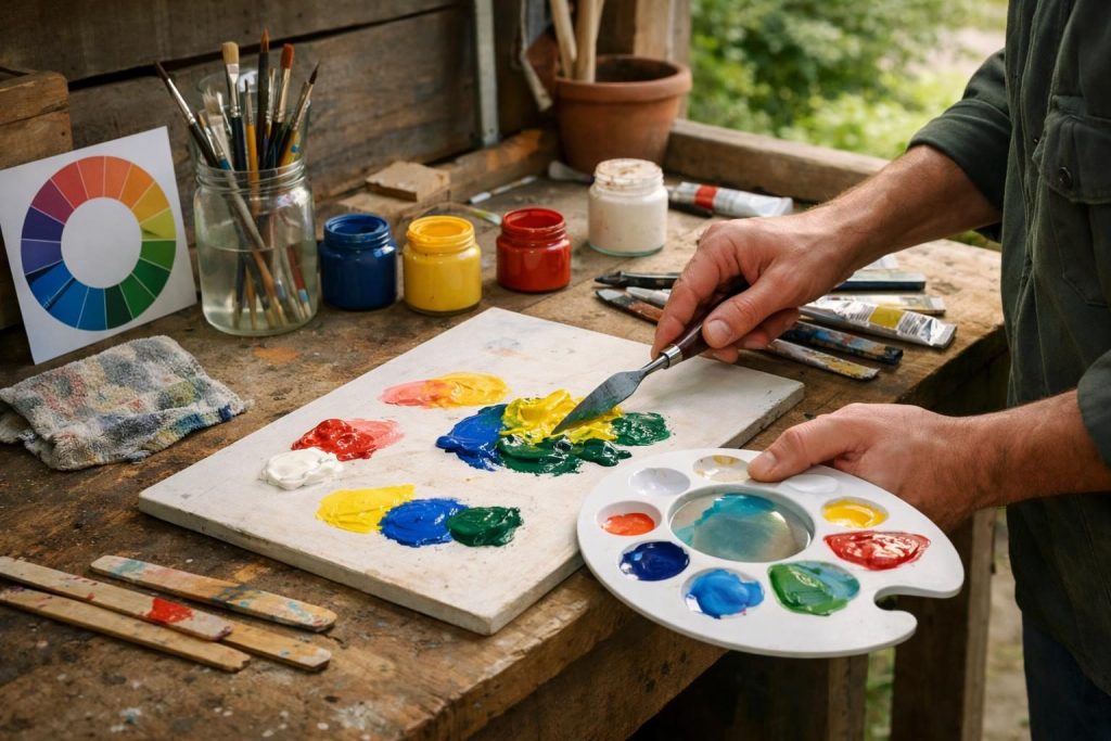 Farbmischtechniken – Farben richtig mischen – Grundlagen & Techniken