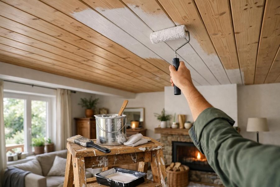 Holzdecke streichen – So geht’s