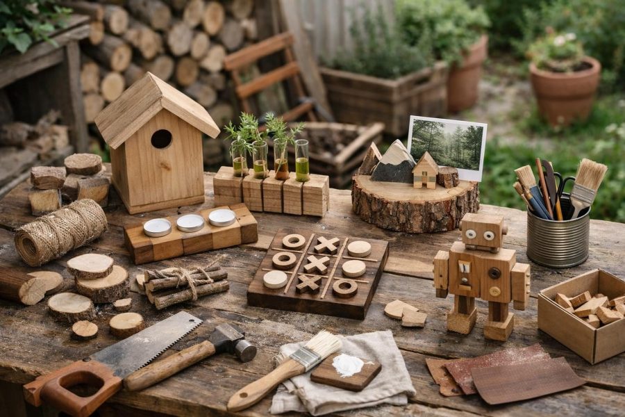 Kreative Bastelideen mit Holz: Projekte für Einsteiger & Profis