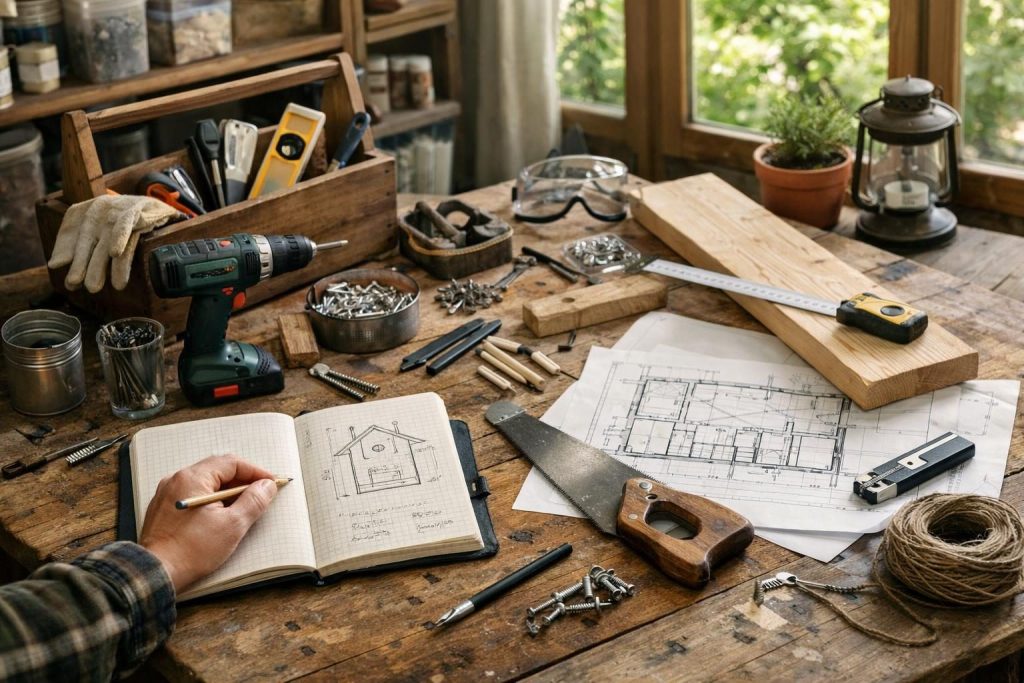DIY Heimwerkerprojekte starten: Grundausstattung und Planung – Kreative DIY-Ideen für Haus & Garten