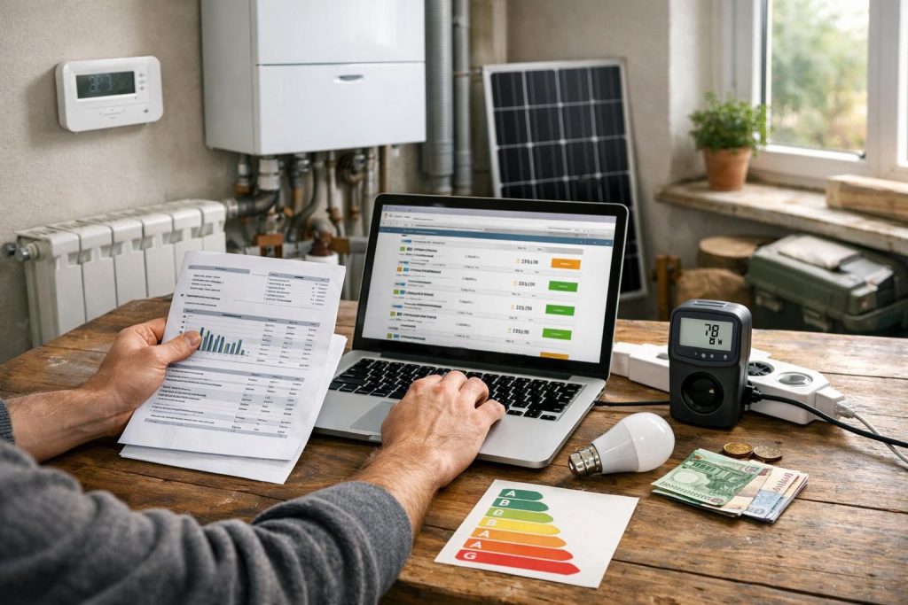 Einige Tipps zum Stromanbieterwechsel und zur Verbesserung der Energieeffizienz des Hauses: – Nebenkosten beim Haus – So lässt sich sparen