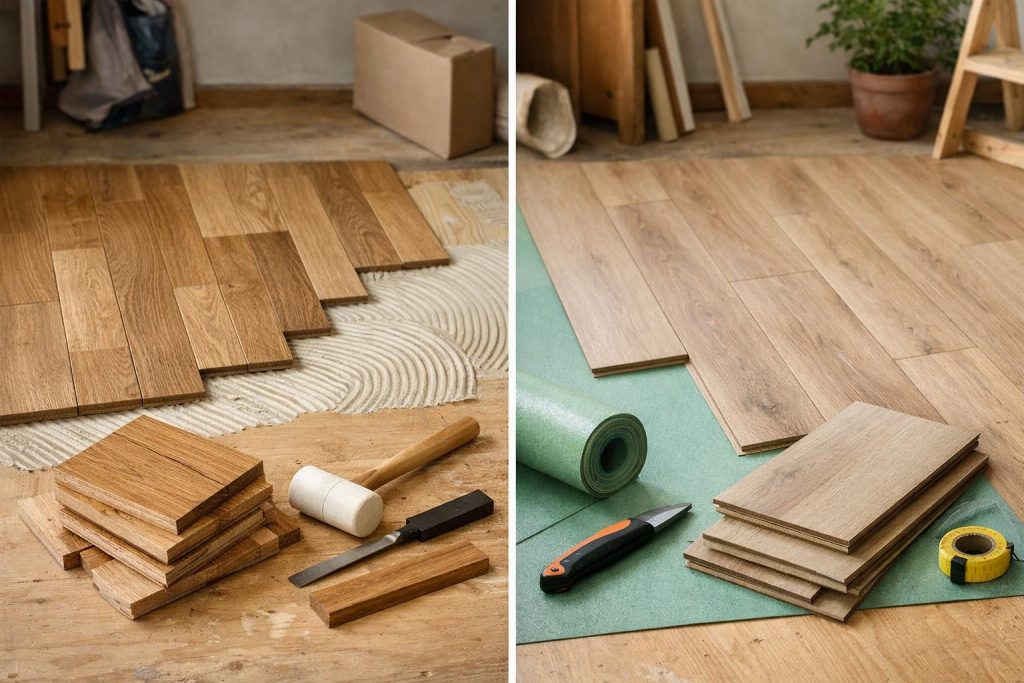 Parkett und Laminat: Grundlagen der beiden Bodenbeläge – Parkett und Laminat im Vergleich