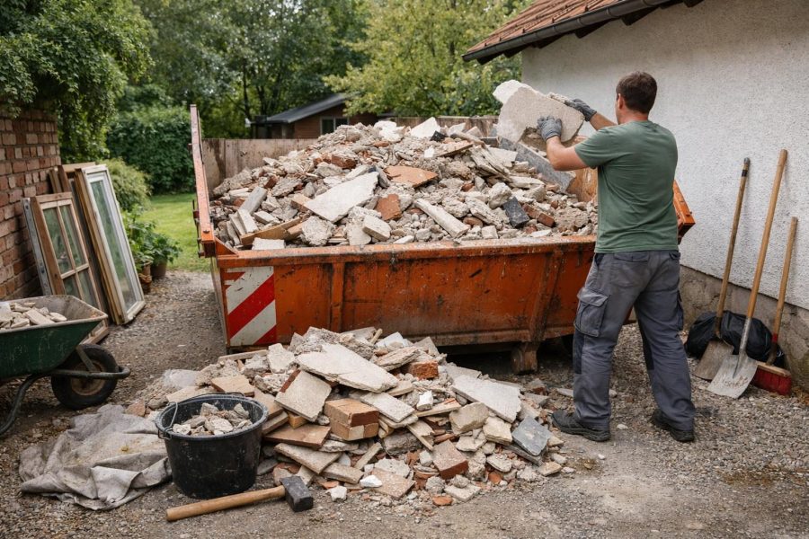 Renovierungsschutt vom Baumarkt-Projekt richtig entsorgen lassen