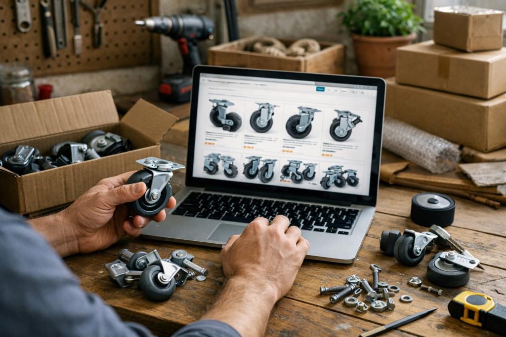 Option 2 – Amazon, ebay und andere Marktplätze – Rollen und Räder für DIY Projekte kaufen – Wo finde ich diese?