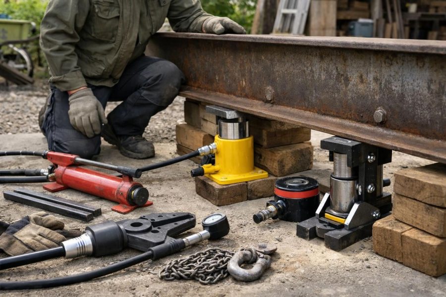Schwere Lasten heben: Hydraulik-Werkzeuge für anspruchsvolle Montageprojekte