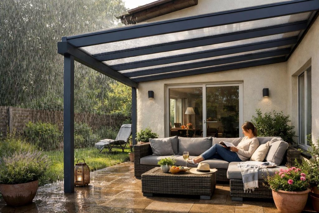 Warum eine Terrassenüberdachung sinnvoll ist – Terrassenüberdachung: Schutz vor Regen und Sonne
