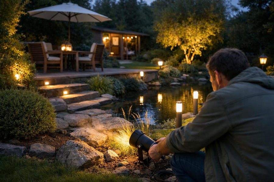 Tipps und Ideen: Wie man seinen Garten gut und effektiv beleuchtet