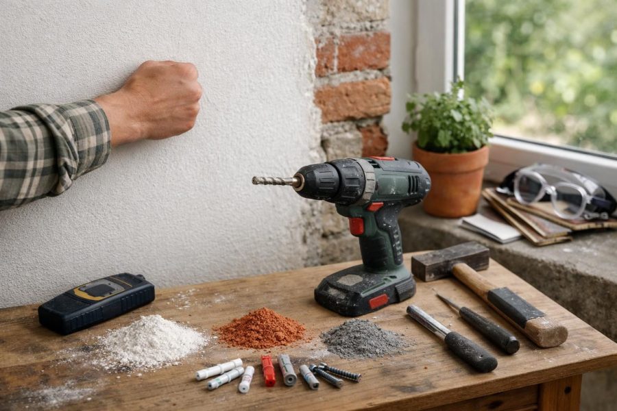 Welcher Dübel für welche Wand: erst prüfen, dann bohren