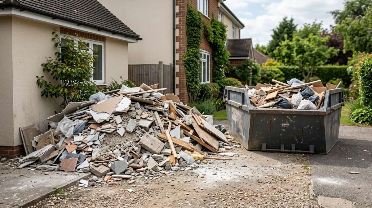 Renovierungsschutt vom Baumarkt-Projekt richtig entsorgen lassen