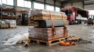 Sicherer Versand von Baumaterial